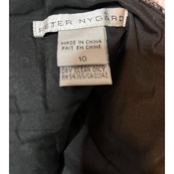 Peter Nygard Skirt 10 Wool Blend Pencil Snakeskin Print Black Gray Corpcore Chic - Picture 5 of 6